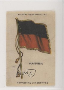 1910 ATC Flags of the World Silks Tobacco S33 Wurtemberg a8x