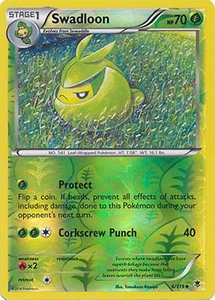 Swadloon 6/119 XY Phantom Forces HOLO INVERSO ¡COMO NUEVO! Pokémon - Imagen 1 de 1
