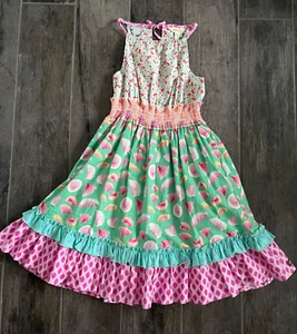 Matilda Jane Adventure Begins Lace Straps Sun Dress Summer Watermelon Girls 10 - Picture 1 of 7