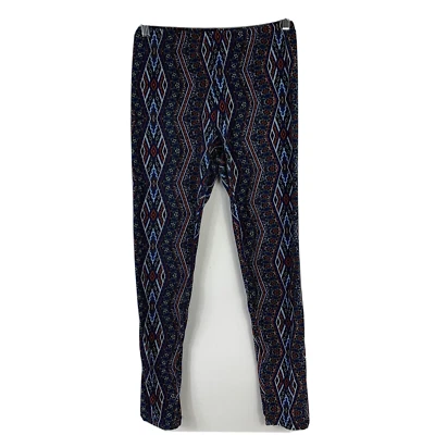 French Laundry Lounge Pants Small Geometric Aztec High Rise Stretch Comfort - Image 1 of 4