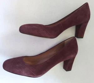 Talbots Brown Suede Classic Chunk Heel Pumps Shoes Size 8B NWOB - Ret. $149 - Picture 1 of 6