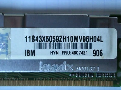 IBM 4GB 4 X1GB 46C7421 4 X 1GB 1RX8 PC2-5300F HYNIX Genuine IBM Memory Module - Image 1 of 4