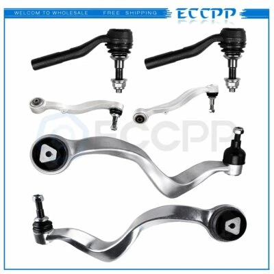 For BMW 750Li 760i 760Li Suspension 4x Control Arm & Ball Joint 2x Tie Rod End - Image 1 of 4