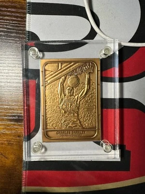1986 FLEER CHARLES BARKLEY  Highland Mint BRONZE Card 1993 COA #’ed 3000!!!! - Image 1 of 2