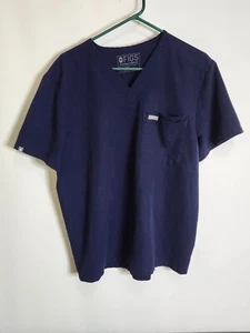 FIGS Scrub Top Donna Grande Blu Collo a V Maniche Corta Collezione Tecnica (E32) - Foto 1 di 5