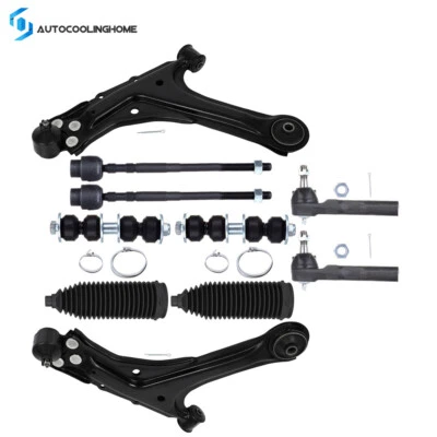 10x For 1995-2005 Pontiac Sunfire Front Lower Control Arms Tie Rod Ends Say Bars - Image 1 of 4