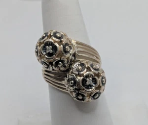 Stephen Dweck Diamonds Caroline Sterling Silver 925 Floral Ring Size 6.5 - Picture 1 of 8