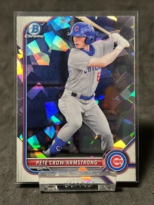 Pete Crow-Armstrong 2022 Bowman cromo refractor atómico SP Cubs novato radiocontrol - Imagen 1 de 2