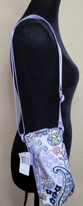 Vera Bradley Lighten Up Water Bottle Crossbody Maddalena Paisley Soft NEW - Picture 1 of 10