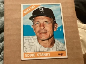1966 Topps Eddie Stanky número alto #448 - EX+ - desgaste ligero en las esquinas - sin pliegues - Imagen 1 de 2
