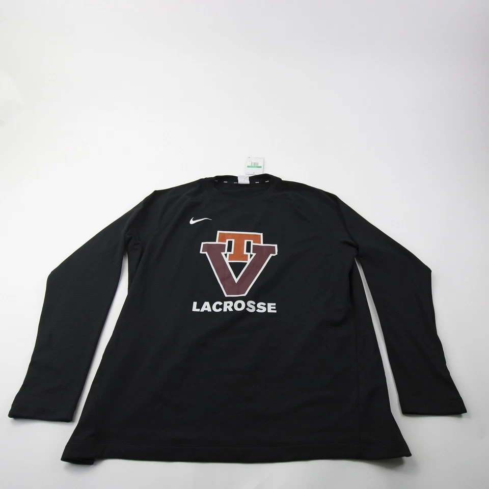 Camisa de manga larga para mujer Virginia Tech Hokies Nike negra nueva Foto 1 de 1