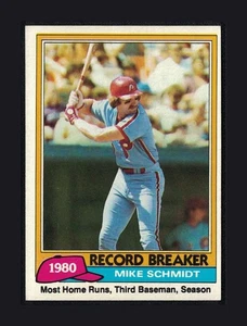 1981 Topps - Mike Schmidt #206 - PHILADELPHIA PHILLIES - Bild 1 von 3
