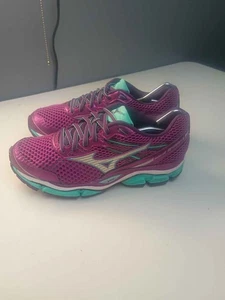 Mizuno Wave Enigma 5 Women's Running Shoes Purple Teal Athletic Sneakers - Picture 1 of 1