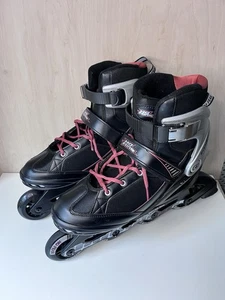 Roller Blades von No Fear Herren Größe 8 in schwarz mit verstellbaren Trägern - Bild 1 von 15