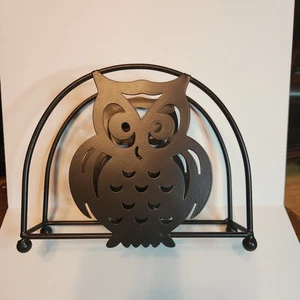 Brown Metal Owl Napkin Holder - Picture 1 of 5