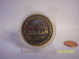 THE ARMY NATIONAL GUARD YOU CAN 2001 LEADERSHIP CHALLENGE COIN - Picture 1 of 2