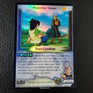 Peaceful Times Preview 4 Foil DBZ Dragon Ball Z CCG TCG Score - Picture 1 of 2