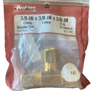 Adaptador Proline Tee 3/8 pulgadas X 3/8 pulgadas X 3/8 pulgadas (AV-666NLB) {52} - Imagen 1 de 8