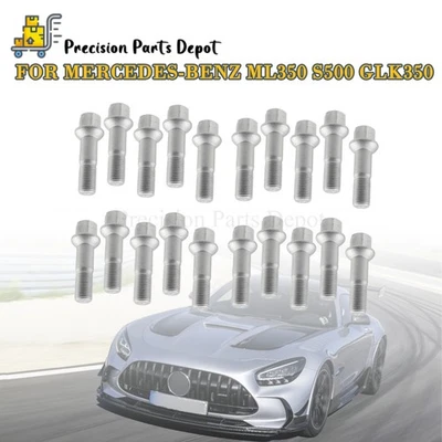 NEW 20x Wheel Lug Bolts Nuts Kit For Mercedes-Benz ML350 S500 GLK350 0009905307 Foto 1 de 4