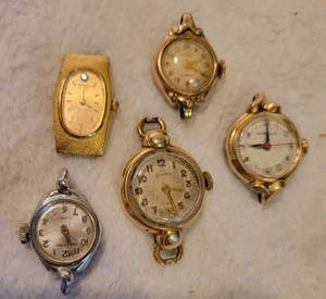 Lot of 5 Womens Watches Waltham- Grona-Seiko-Hamilton-Caravelle-Alton - Picture 1 of 7