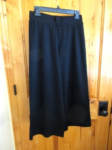 SOCIETY NEW YORK SIZE M BLACK WIDE LEG DRESS PANTS STRETCH WAIST NO POCKETS NWOT - Picture 1 of 5