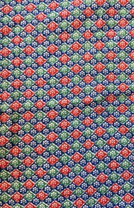Saco de alimentación vintage rojo azul verde tela 38,75 W por 29" L - Imagen 1 de 4