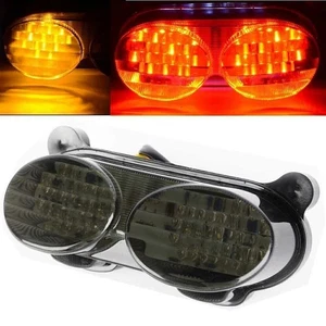 Motorrad LED Rücklicht Heckleuchte Blinker Für Kawasaki ZR-7 ZR-7S ZX-6R Schwarz - Picture 1 of 4