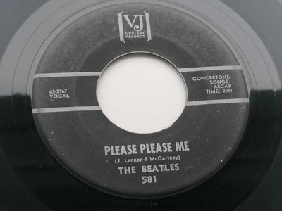 THE BEATLES ORIGINAL 1964  USA  45  PLEASE PLEASE ME   VEE JAY 581 - Image 1 of 4