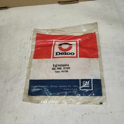 NOS 1970-81 Chevy Buick Oldsmobile Pontiac Delco Vapor Cannister Filter 7026014 - Image 1 of 2