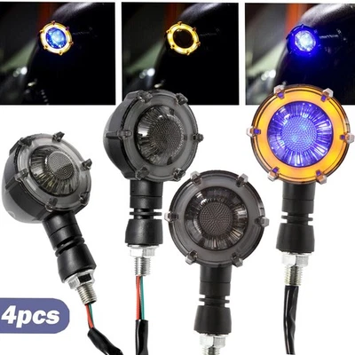 For Honda Shadow VT750 VT1100 Bullet Motorcycle LED Turn Signals Blinker Lights - Image 1 of 4
