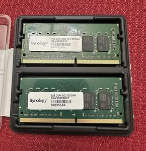 Synology RAM DDR4 3200 MHz ECC Unbuffered SODIMM 16GB - 8GB x 2 Sticks D4ES02-8G - Picture 1 of 1