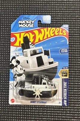 2025 Hot Wheels Disney Mickey Mouse Steamboat Willie 166/250 HW ScreenTime 10/10 - Image 1 of 4