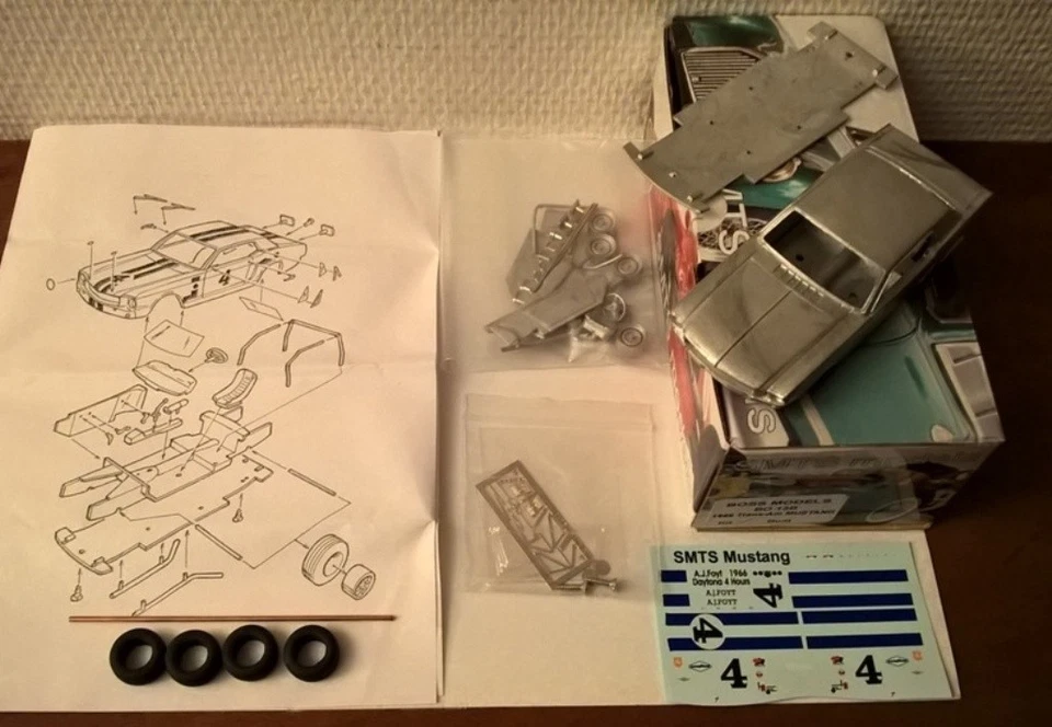 1-43 Ford Mustang DALE WOOD Trans-AM'66 #4 Foyt metal kit to built SMTS B13b - Immagine 1 di 4