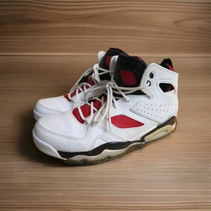 Jordan Flight club 91 white/gym Red-black Size 8 555475-121 Excellent Condition - Picture 1 of 7