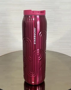 Starbucks Magenta Rosa Inoxidable Vaso Acero Vaso Aislado al Vacío 16oz Nuevo - Imagen 1 de 13