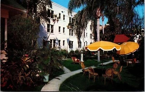 Private Garden Pennflora Hotel St petersburg Florida FL Tropical Plants Postcard - Picture 1 of 2