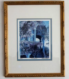 Thomas R. Dawkins "Wisteria III" Lithographie Druck LE #30/500 gerahmt signiert 15x12 - Bild 1 von 6