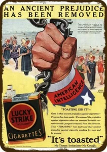 1929 LUCKY STRIKE Cigarette -Health- Vintage Look DECORATIVE REPLICA METAL SIGN - Picture 1 of 1