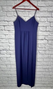 PARK & FIFTH Women's Navy Valdes Spaghetti Strap V-Neck Maxi Dress NWT Size 12 - Picture 1 of 4