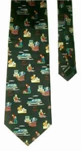 "Corbata Utopia Hombre 100 % Cuello de Seda #1 PAPÁ Día del Padre Regalo Negro Rojo Verde Azul 56,5" - Imagen 1 de 6