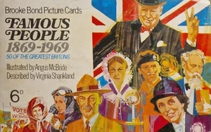 Famous People 1869 - 1969 - Álbum completo de tarjetas de té - En muy buena condición - #342 - Imagen 1 de 8