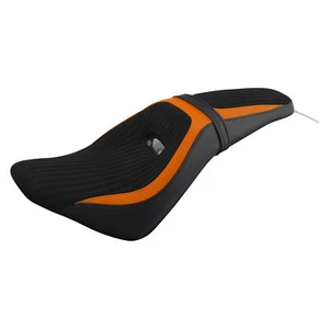 Black+Orange 2-Up Rider Driver Passenger Seat Fit For Indian Scout 2015-2024 - Foto 1 di 8