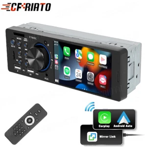 Radio de coche USB SD TF MP5 4 pulgadas individual 1 Din con Bluetooth FM impermeable auxiliar - Imagen 1 de 18