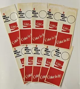 "Cola Aufkleber Menge 10 Aufkleber ""Coke Is It" - Bild 1 von 4