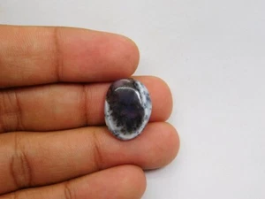 Piedra preciosa suelta cabujón ágata dendrita 100 % natural para joyería 11 quilates. ME-4708 - Imagen 1 de 4