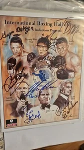 IBHOF 2013 PROGRAM FRONT SIGNED ORTEGA DEMARCO JACKSON CUEVAS STARLING  & COA - Picture 1 of 1