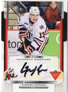 2015/16 Niagara IceDogs Autographs - GRAHAM KNOTT