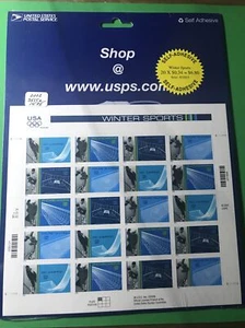 SCOTT #3555a...OLYMPIC WINTER SPORTS...PANE OF 20 (34c) STAMPS MNH 2002(NIP) - Picture 1 of 1