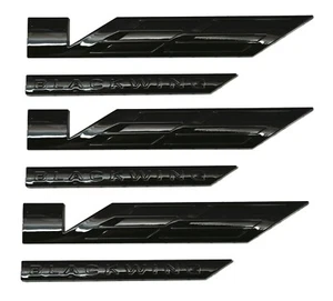 3Pcs Fits for 2020-2024 CT4 CT5 V-Blackwing Emblems 3D Badge V Logo Gloss Black - Picture 1 of 5