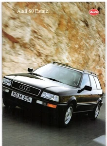 Audi 80 Estate 1993-1994 UK Market Sales Brochure 2.0E, 16v, 2.6E, Quattro & TDi - Picture 1 of 2